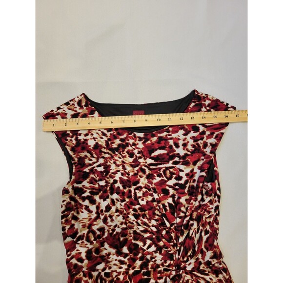 212 Collection Dress Womens XS Knot Front Sleeveless Knee Length Multicolor - Picture 7 of 11